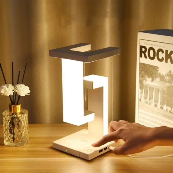 Anti Gravity Reading Deskt Light Magnetic Levitation Table Lamp-3