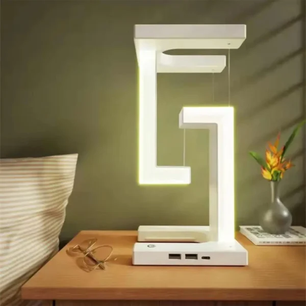 Anti Gravity Reading Deskt Light Magnetic Levitation Table Lamp-4