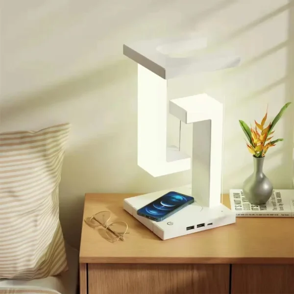 Anti Gravity Reading Deskt Light Magnetic Levitation Table Lamp-5