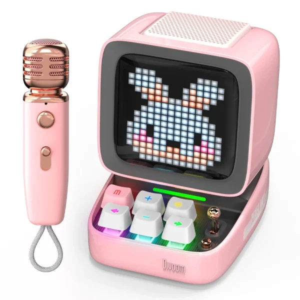 Divoom Ditoo-Mic Mini Karaoke Machine Pixel Art Bluetooth Speaker-1