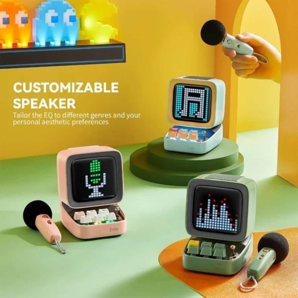 Divoom Ditoo-Mic Mini Karaoke Machine Pixel Art Bluetooth Speaker-9