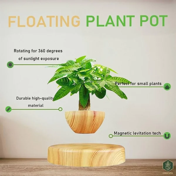 HCNT Magnetic Levitating Floating Plant Pot-3