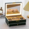 Capacity Double Layers LED Lockable Jewelry Organizer - Image 5