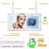 LED Visor Vanity Mirror For Car 3 Dimmable Led Modes Rechargeable Makeup Mirror - Image 8