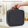 Travel Cosmetic Waterproof Leather Makeup Bag with LED and Mirror - Image 12