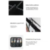 Travel Cosmetic Waterproof Leather Makeup Bag with LED and Mirror - Image 19