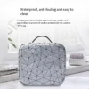 Travel Cosmetic Waterproof Leather Makeup Bag with LED and Mirror - Image 21