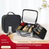 Travel Cosmetic Waterproof Leather Makeup Bag with LED and Mirror - Image 23