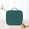 Travel Cosmetic Waterproof Leather Makeup Bag with LED and Mirror - Image 5